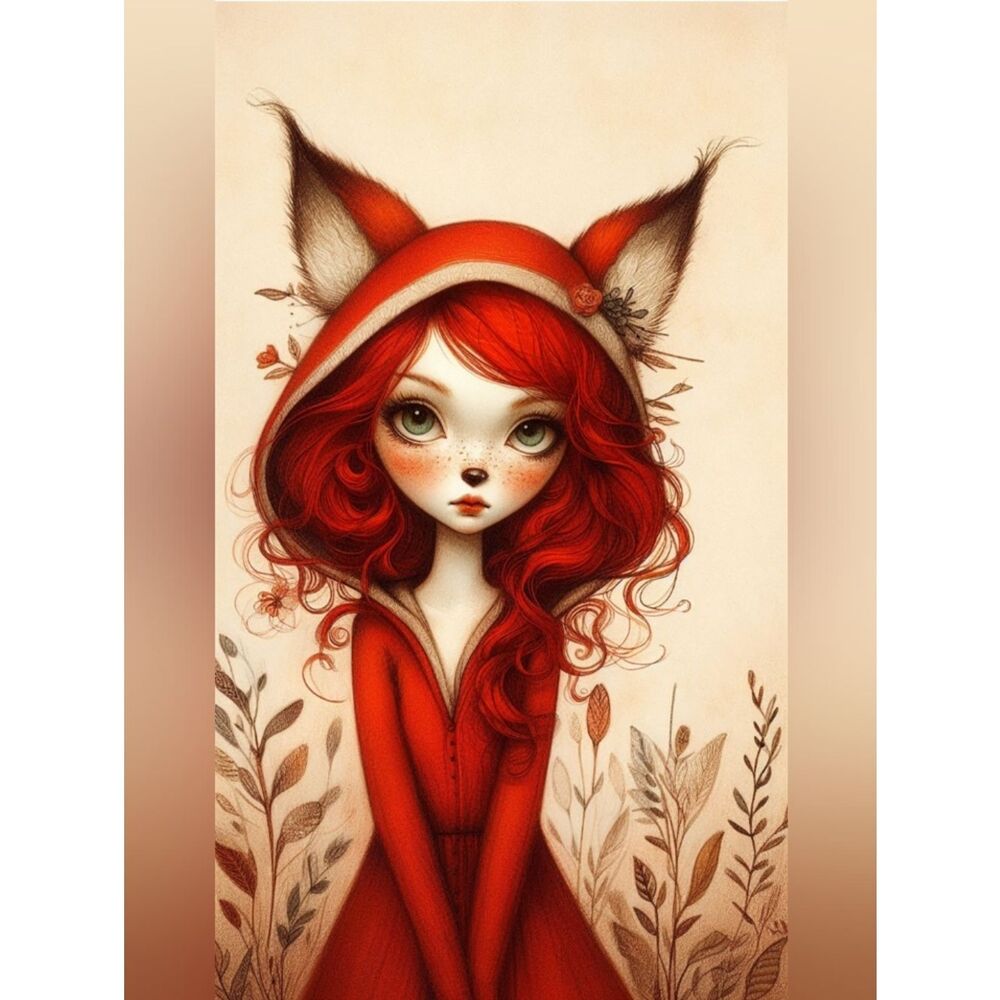 Custom Fantasy Fox Fridge Magnet Home Kitchen Decor
